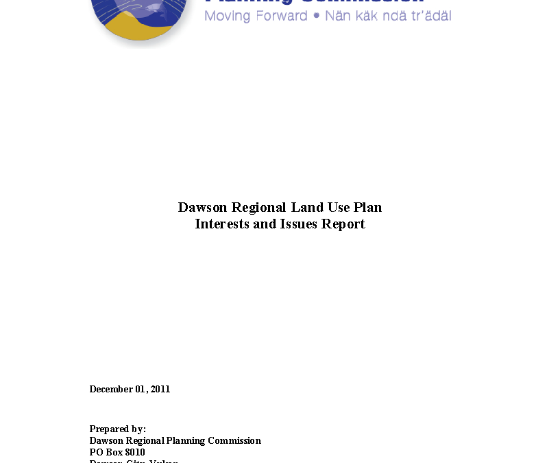 Dawson Regional Issues and Interests
